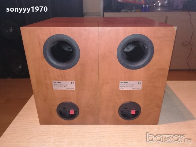 Pure 2х40w/8ohm-2броя тонколони-26х24х15см-внос англия, снимка 15 - Тонколони - 20403061