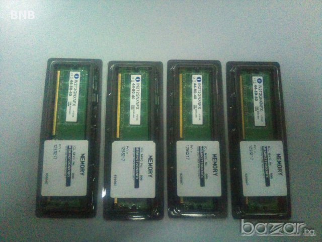 8GB DDR2 PC6400 RAM Памет (4х2GB). DIMM. ПРОМО!! Фабрично НОВА ! За настолен компютър., снимка 1 - RAM памет - 11845875