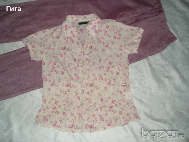 Риза и ленен панталон, снимка 4 - Комплекти - 18225242