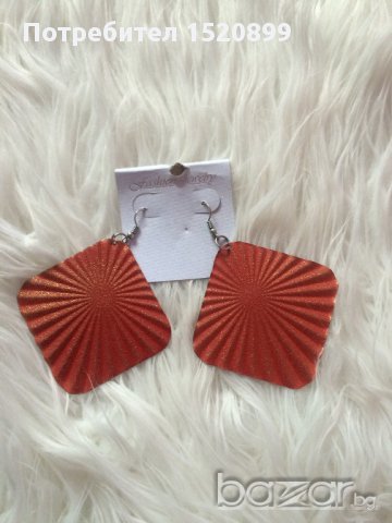 Червени обеци, снимка 1