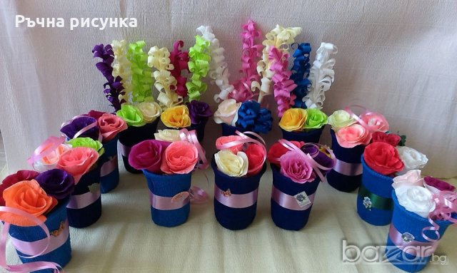 Вазичка с цветя 2лв, снимка 1