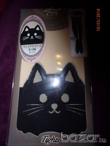 Дамски Чорапогащник с принт котки коте котка, снимка 4 - Други - 6962809