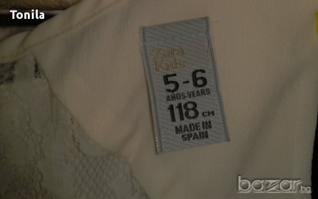 Намалена Zara официална рокля, снимка 2 - Детски рокли и поли - 11447298