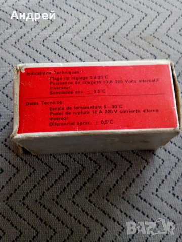 Стар стаен термостат FONOVITS, снимка 3 - Антикварни и старинни предмети - 25509105