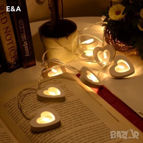 Листа от рози за Свети Валентин. LED светещи сърца, снимка 9 - Сватбени аксесоари - 19917927
