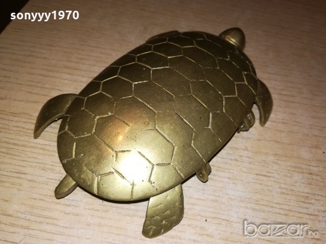 антика костенурка-ретро колекция-мед/месинг-внос франция, снимка 11 - Колекции - 21303331