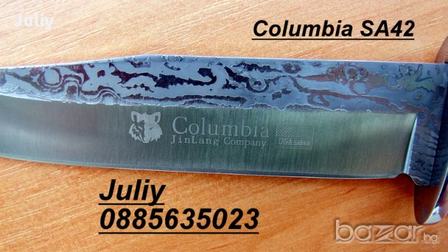 Ловен нож с фиксирано острие COLUMBIA SA42, снимка 3 - Ножове - 11604437