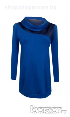 Блуза за бременни и макси дами 0864 в синъо