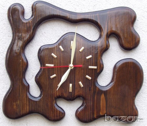 Стенни часовници, дървен стенен часовник, снимка 3 - Стенни часовници - 20415671