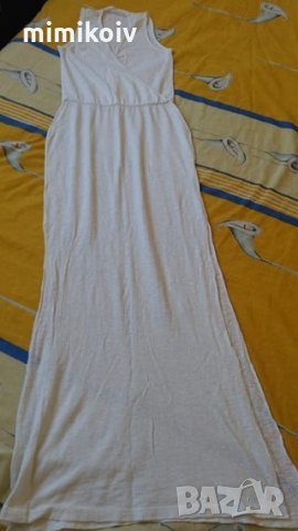 Дълга бяла рокля, снимка 1 - Рокли - 25240277