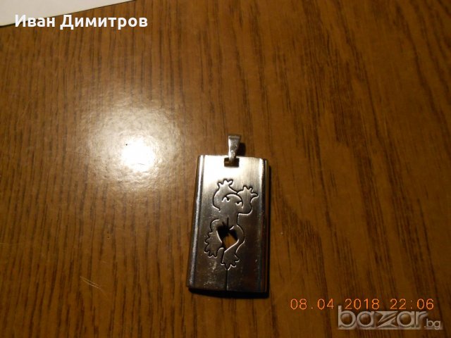 Медальон от медицинска стомана Жаба, снимка 1 - Колиета, медальони, синджири - 21364414