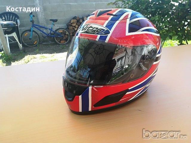 Мото каска Nitro Fibroglass размер М 58 см, снимка 2 - Аксесоари и консумативи - 21403844