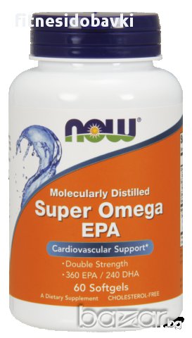 NOW Super Omega EPA, 60 Softgels / 120 Softgels, снимка 1 - Хранителни добавки - 17407913