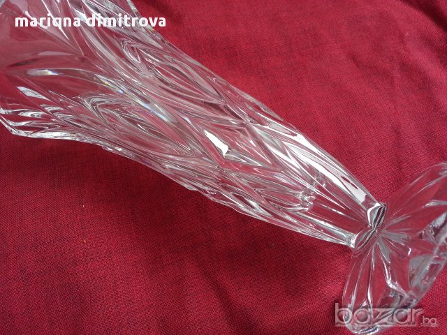 кристална ваза  , снимка 5 - Антикварни и старинни предмети - 17710325