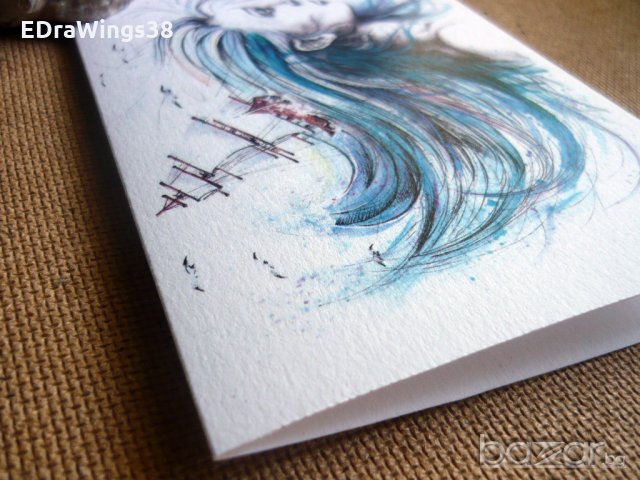 Картичка "Oceans" /отпечатана от моя авторска картина/, снимка 5 - Други - 20387288