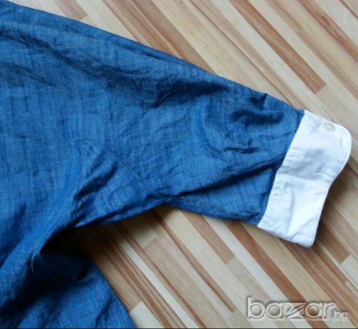 Уникална дънкова риза Асос, снимка 3 - Ризи - 19921684