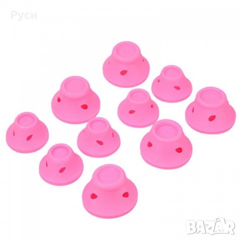 Силиконови ролки за коса Peco Roll, снимка 5 - Аксесоари за коса - 21620898