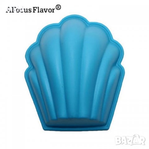 Дълбока раковина силиконов молд за украса декор торта фондан шоколад гипс сапун