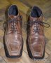 Manfield мъжки кожени обувки естествена кожа светло кафяви, снимка 6