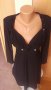 Черна рокля с деколте, снимка 1 - Рокли - 23666500