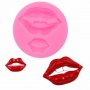 Секси устни уста със зъби силиконов молд форма декорация и украса торта фондан шоколад, снимка 1 - Форми - 19007776