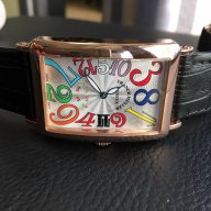 Мъжки луксозен часовник Franck Muller Crazy Hours клас ААА+ реплика, снимка 1 - Мъжки - 16678338