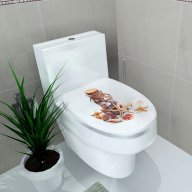 миди и рапани в буркан стикер лепенка за wc тоалетна чиния за капака, снимка 1 - Други - 17397124