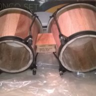 New bongos set+cd-40x23x19-made in germany-внос швеицария, снимка 3 - Ударни инструменти - 16949410