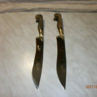 нож кулаклия с дръжка орех, снимка 1 - Ножове - 17371169