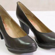 Естествена кожа черни дамски обувки Daneris by Liberitae, снимка 1 - Дамски ежедневни обувки - 18290060