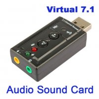 Аудио звукова карта USB 2.0 външна за компютър 3D адаптер конвертор 7.1 CH LUSO звук и микрофон в 1, снимка 4 - Слушалки и портативни колонки - 21976702