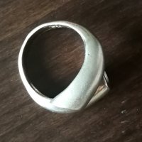 Сребърен пръстен с матиран ефект, снимка 4 - Пръстени - 24073318