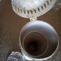 посребрен метален ледарник арт деко, снимка 5 - Антикварни и старинни предмети - 21568749