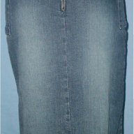 Дизайнерска дънкова еластична пола "Camaieu", снимка 6 - Поли - 14575273