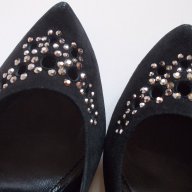 Официални велурени обувки № 37, снимка 3 - Дамски обувки на ток - 16516918
