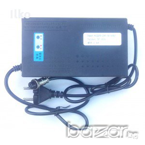 Зарядно устройство 60 Волта / 1,6 Ампера за батерия на велосипед и скутер, снимка 1