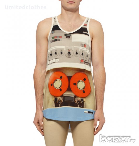 GIVENCHY MULTICOLOR TAPEDECK PRINT Мъжки Потник size L, снимка 1