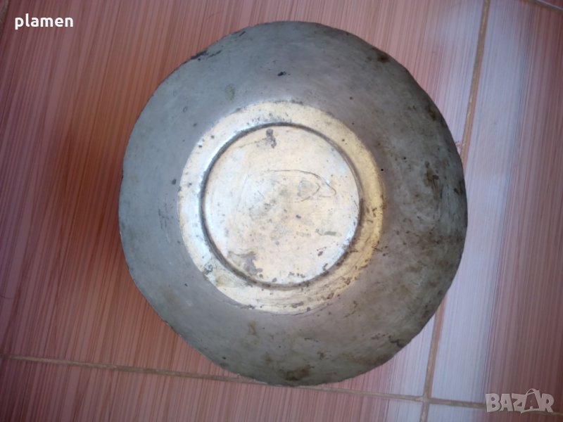 Стар меден военен тас производител Я.Л. Зантопуловъ Варна, снимка 1