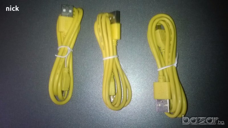 Универсален USB кабел за всички модели смартфони и таблети - 3 КАБЕЛА ЗА 10 ЛВ., снимка 1