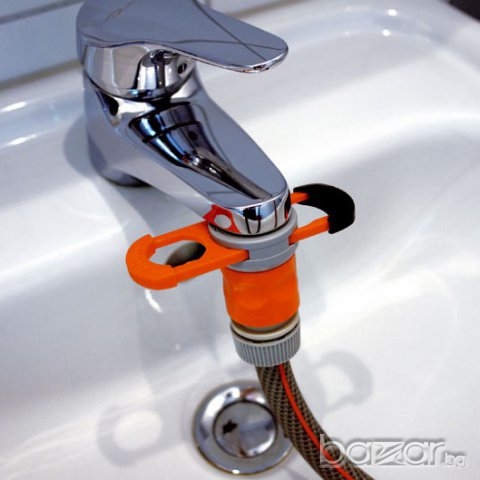 Адаптер за смесител и маркуч за вода + фитинги Gardena, снимка 1 - Напояване - 7292711