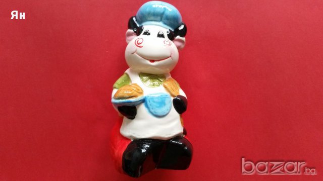 Стара Статуетка за Кухненски прибори от Порцелан