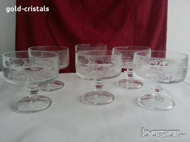 кристални чаши купички , снимка 1 - Антикварни и старинни предмети - 20389731