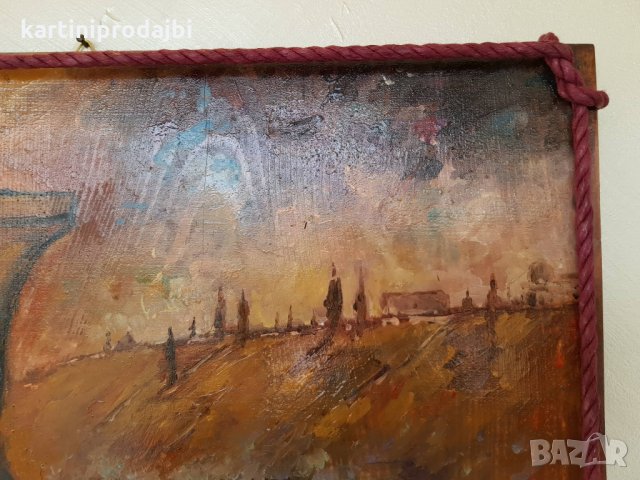 Маслена картина "Полет на пеперуда" италиански художник , снимка 8 - Картини - 24185272