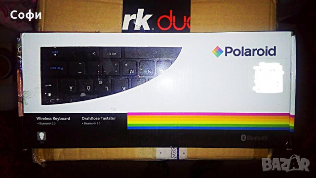 Мини безжична клавиатура Polaroid, Bluetooth 3, до 10м, 