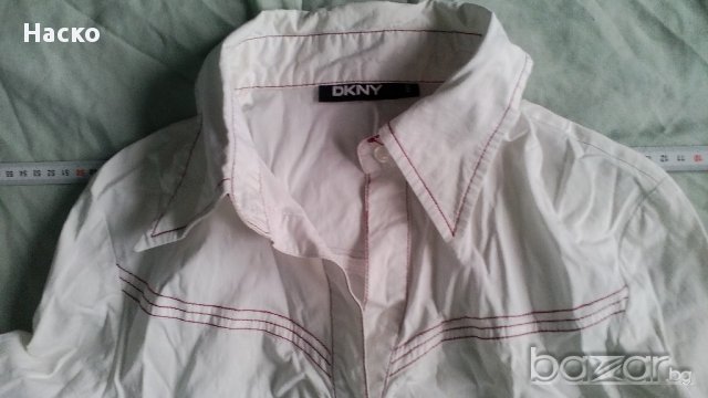 DKNY  бяла дамска риза, снимка 4 - Ризи - 11727601