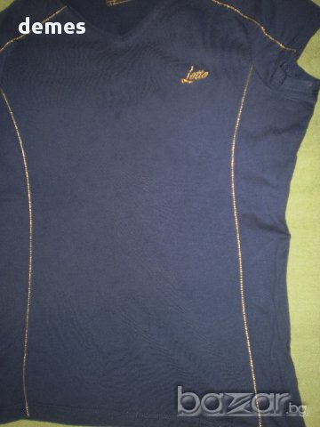Оригинална тениска в тъмно синьо LOTTO, размер S, снимка 9 - Тениски - 14911109