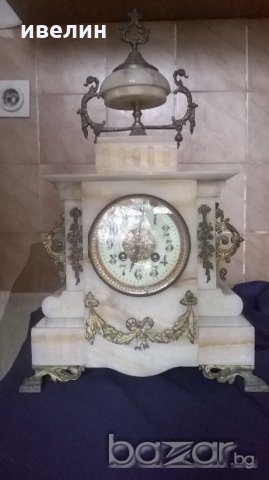 стар каминен часовник, снимка 1 - Антикварни и старинни предмети - 20052011