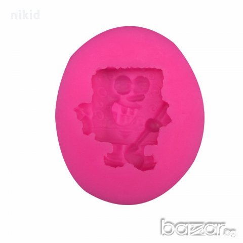 спондж боб Спонджбоб SpongeBob SPONGE мини силиконов молд форма украса декор торта фондан шоколад