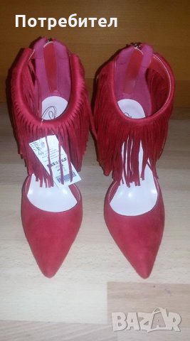 Дамски обувки Tendenz + подарък в червено =), снимка 4 - Дамски елегантни обувки - 23577272