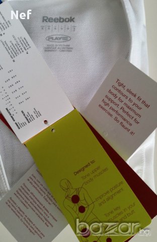 Фитнес тениска Reebok Easytone Short Sleeve Taped Toning Top , снимка 9 - Тениски - 17463814